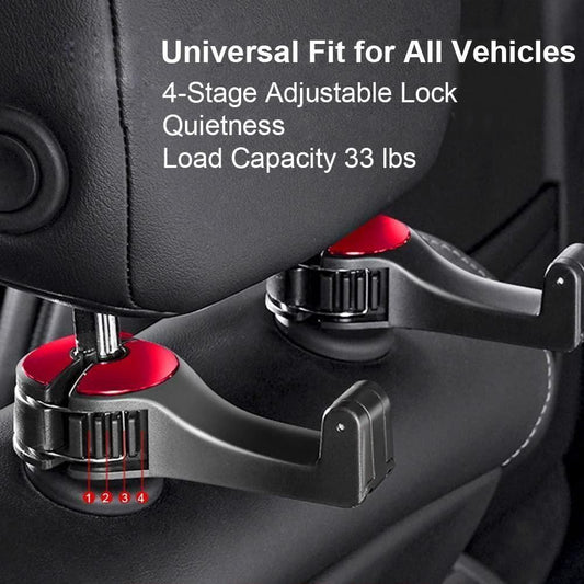 🔧 2-in-1 Car Seat Hook & Phone Holder (Set of 2)
